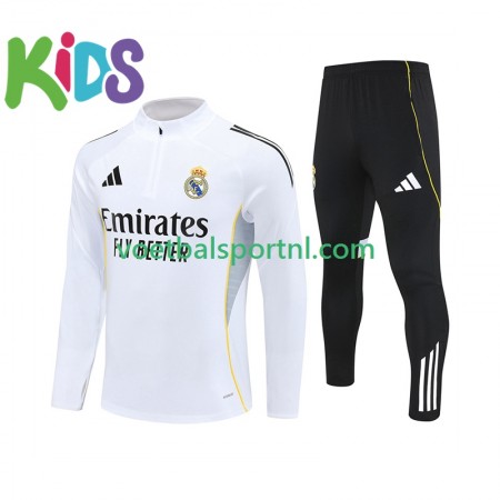 Real Madrid Kind Wit Trainings Sweatshirt Pak 2025-26 Real Madrid Kind Wit Trainings Sweatshirt Pak 2025-26